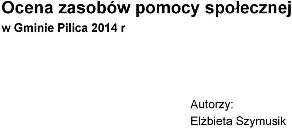 Pilica 2014 r