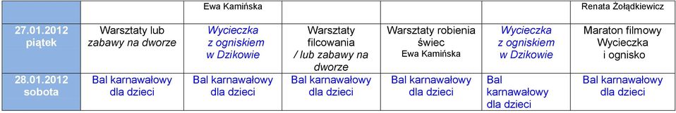 Dzikowie Bal karnawałowy filcowania / lub zabawy na dworze Bal karnawałowy