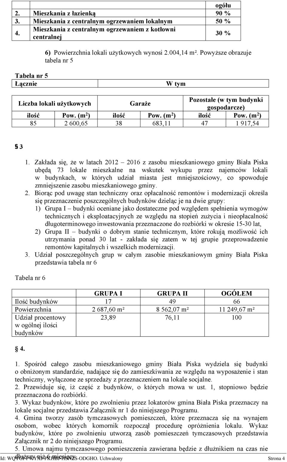 (m 2 ) ilość Pow. (m 2 ) 85 2 600,65 38 683,11 47 1 917,54 3 1.