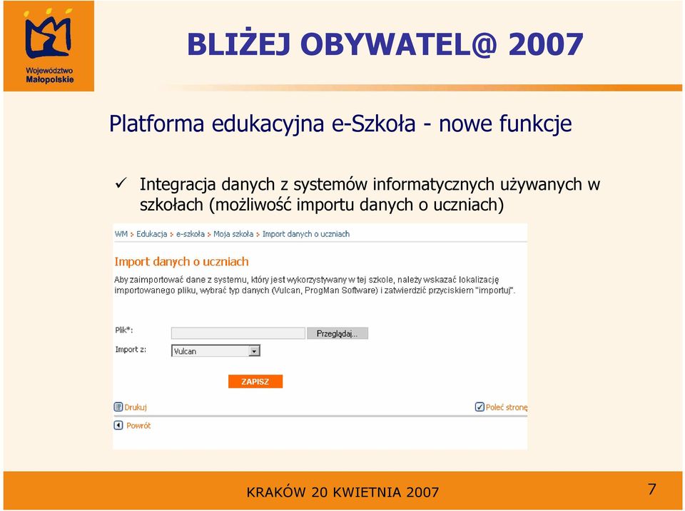 informatycznych uŝywanych w szkołach