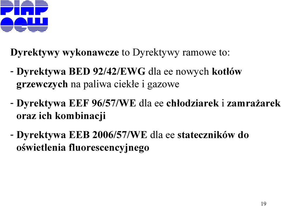 EEF 96/57/WE dla ee chłodziarek i zamrażarek oraz ich kombinacji -