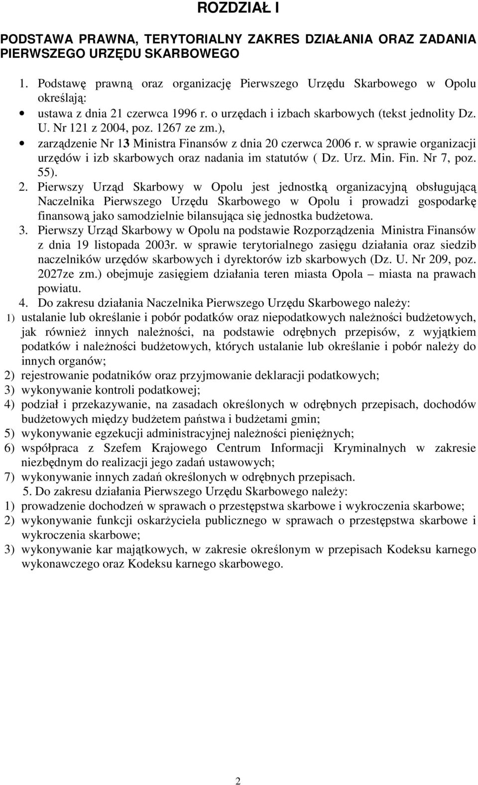 ), zarządzenie Nr 13 Ministra Finansów z dnia 20