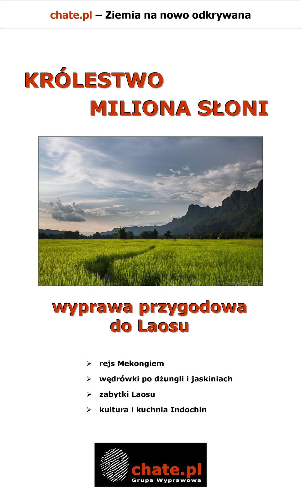 MILIONA SŁONI wyprawa przygodowa do Laosu