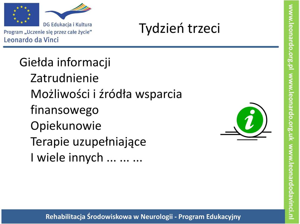 wsparcia finansowego Opiekunowie