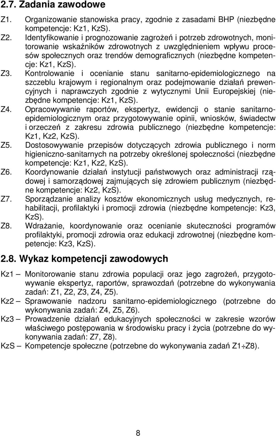 Kz1, KzS). Z3.