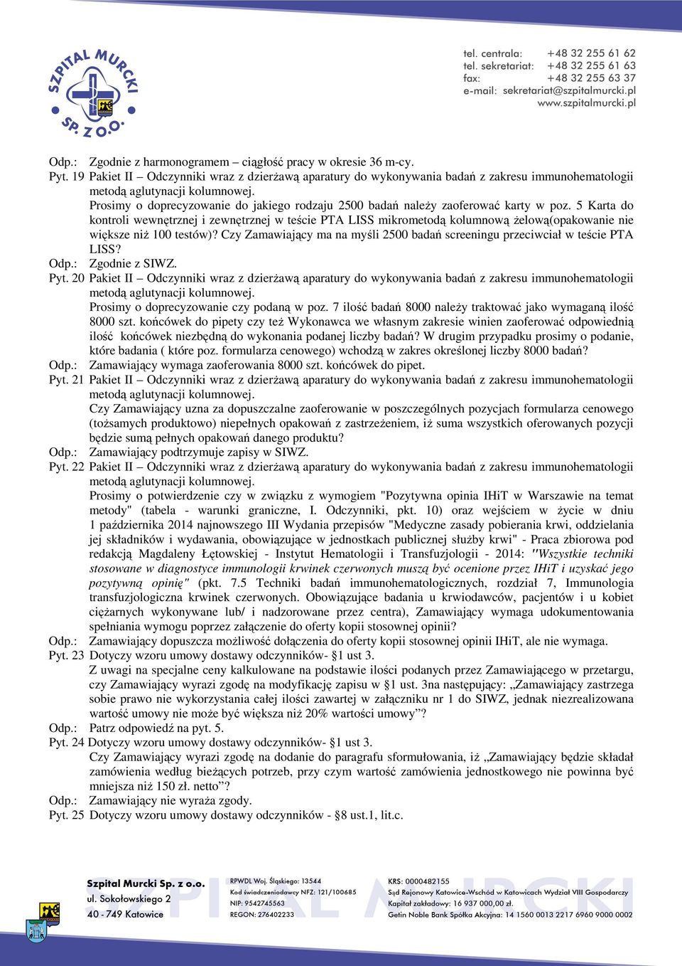 5 Karta do kontroli wewnętrznej i zewnętrznej w teście PTA LISS mikrometodą kolumnową żelową(opakowanie nie większe niż 100 testów)?