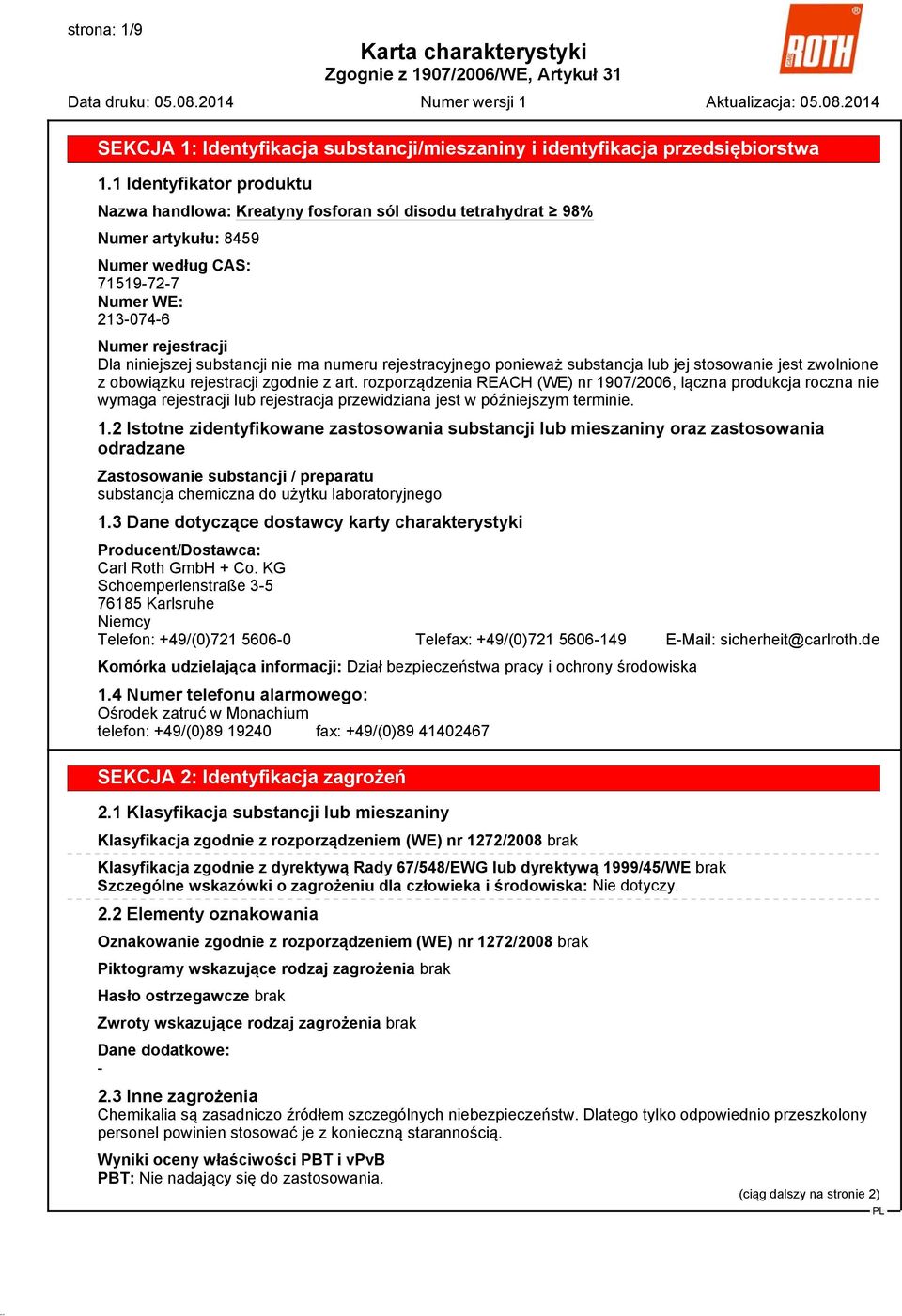 stosowanie jest zwolnione z obowiązku rejestracji zgodnie z art.