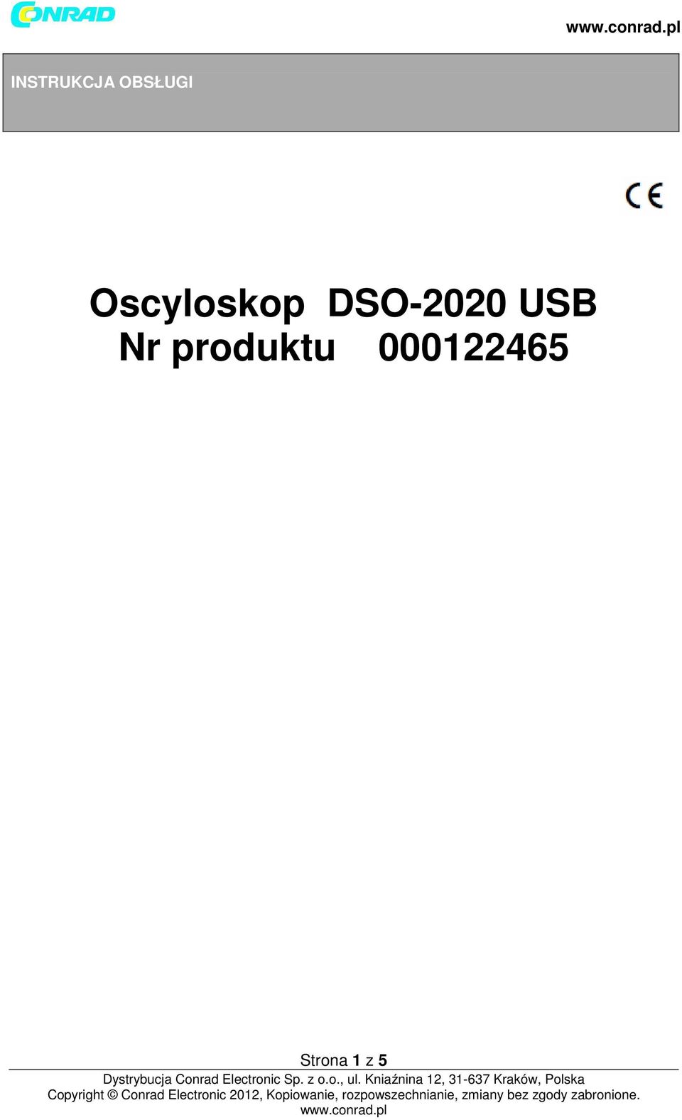 USB Nr produktu