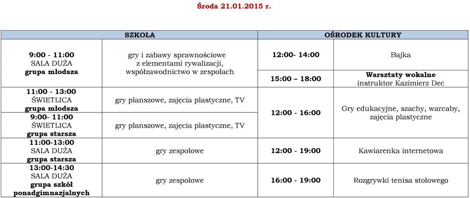 wokalne instruktor Kazimierz Dec Gry edukacyjne, szachy,