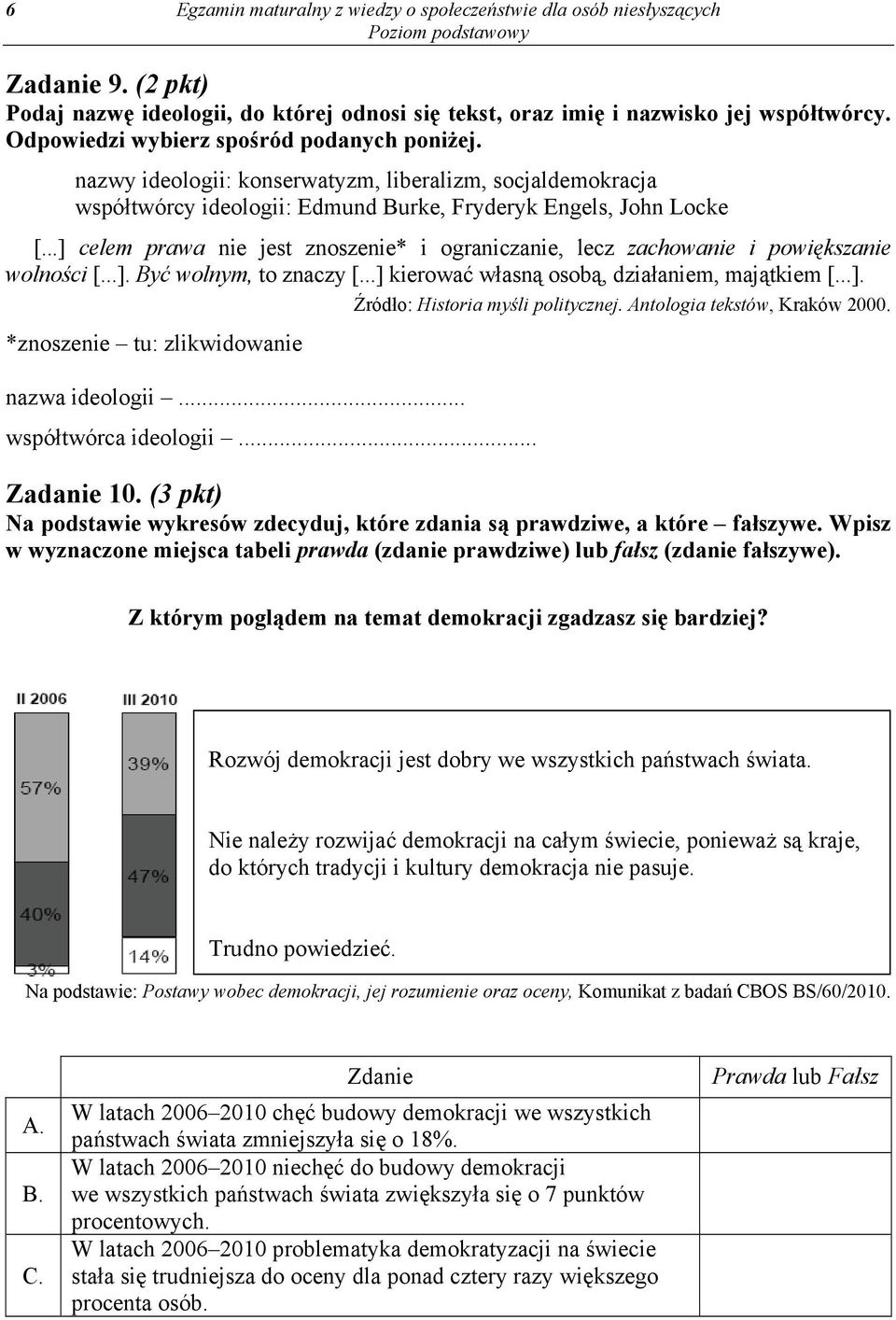 ..] celem prawa nie jest znoszenie* i ograniczanie, lecz zachowanie i powiększanie wolności [...]. Być wolnym, to znaczy [...] kierować własną osobą, działaniem, majątkiem [...]. *znoszenie tu: zlikwidowanie nazwa ideologii.