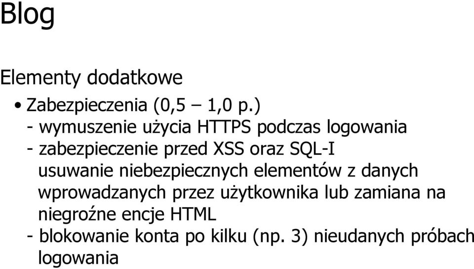 XSS oraz SQL-I usuwanie niebezpiecznych elementów z danych