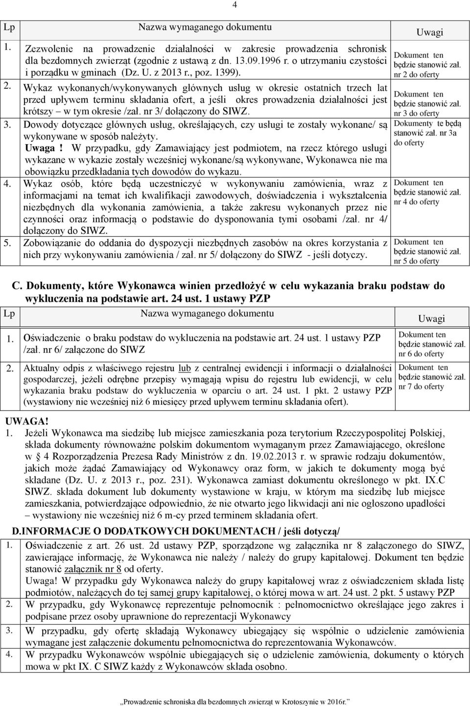 13 r., poz. 1399). 2.