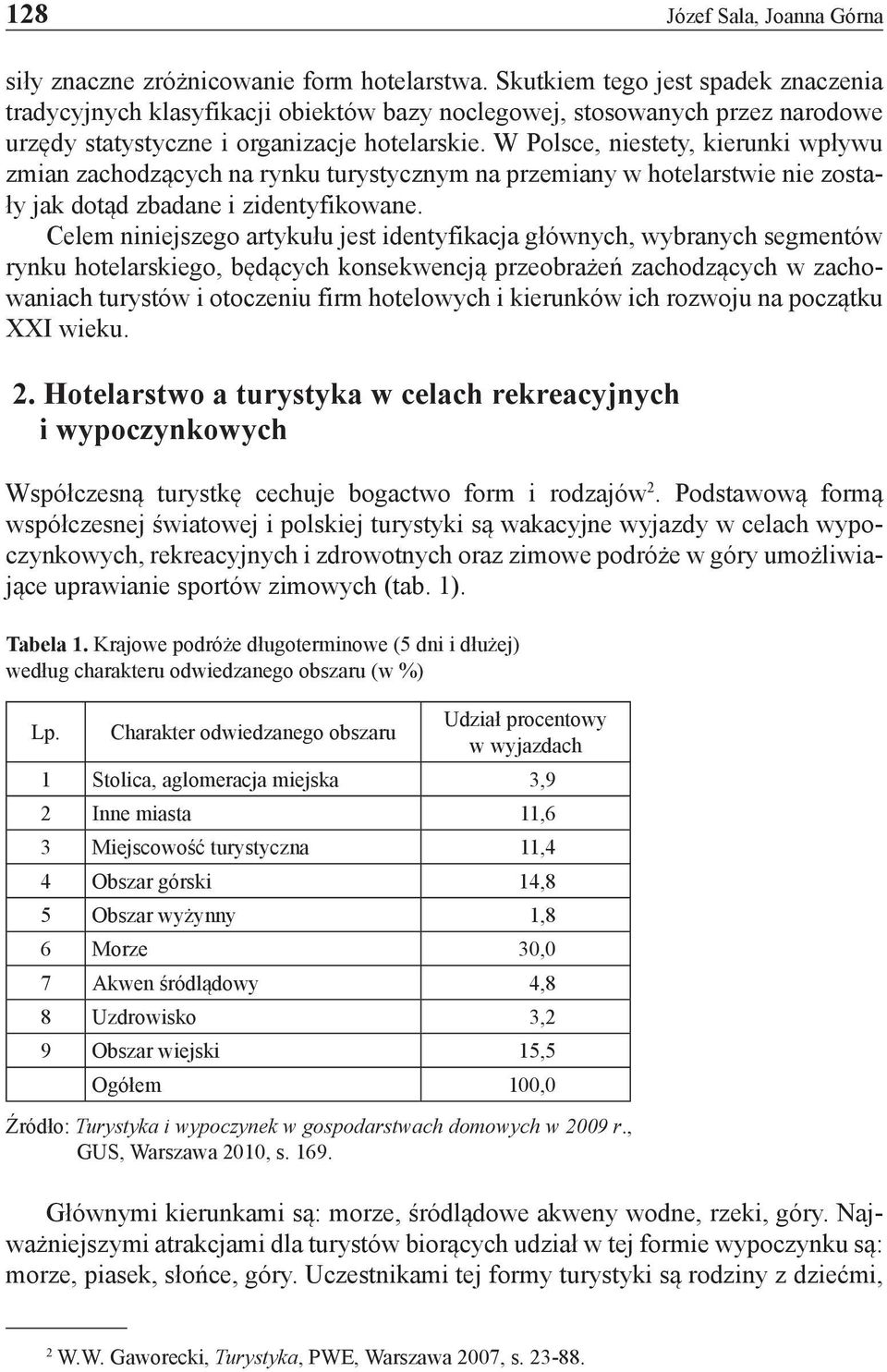W Polsce, niestety, kierunki wpływu zmian zachodzących na rynku turystycznym na przemiany w hotelarstwie nie zostały jak dotąd zbadane i zidentyfikowane.