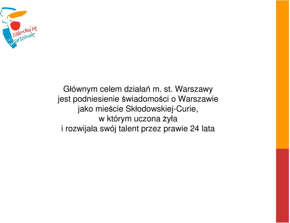 Warszawie jako mieście Skłodowskiej-Curie, w