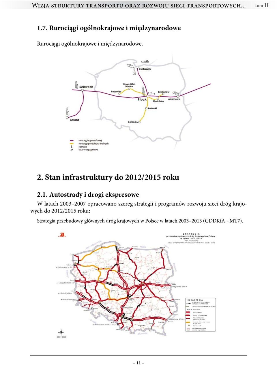 Stan infrastruktury do 2012