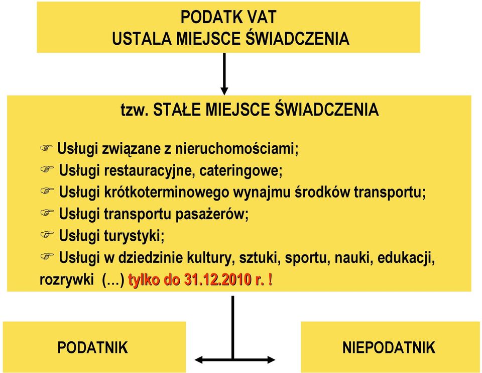 cateringowe; Usługi krótkoterminowego wynajmu środków transportu; Usługi transportu