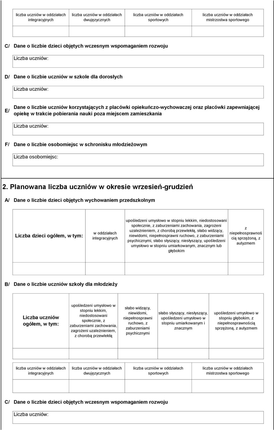 młodzieżowym Liczba osobomiejsc: 2.