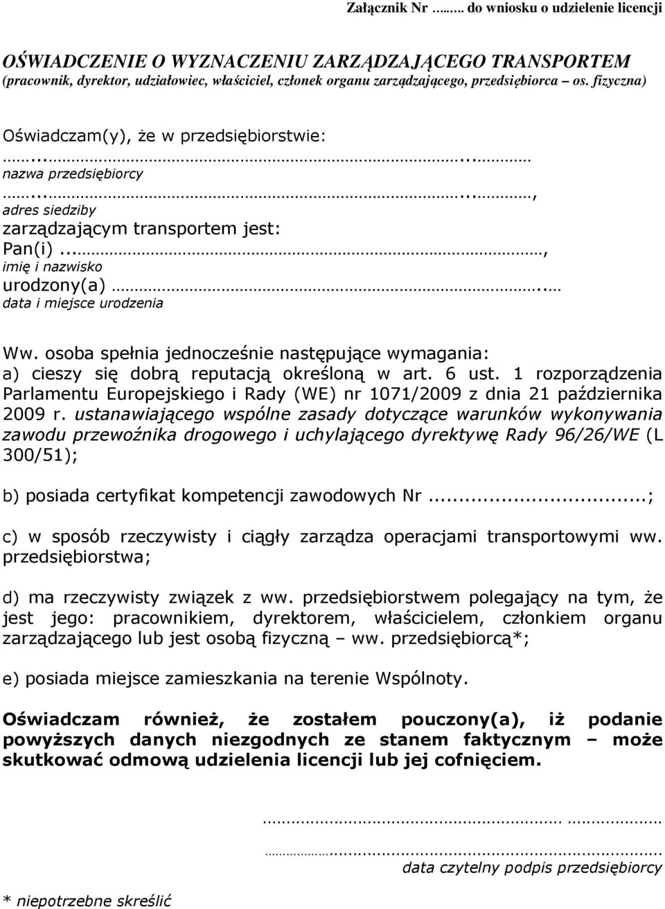 osoba spełnia jednocześnie następujące wymagania: a) cieszy się dobrą reputacją określoną w art. 6 ust.