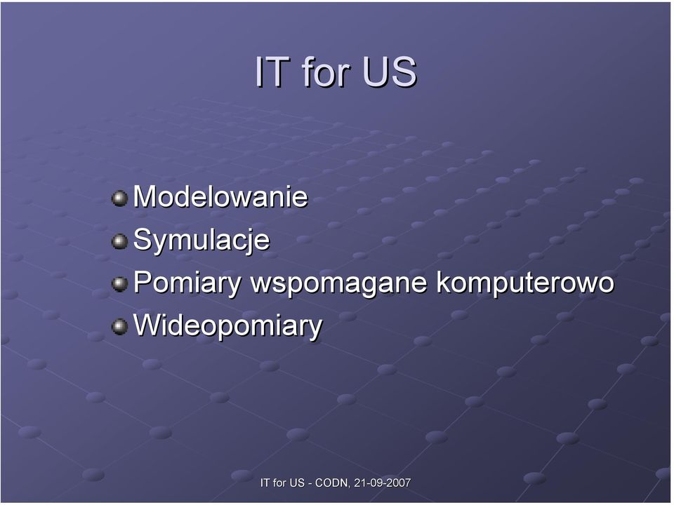 Symulacje Pomiary