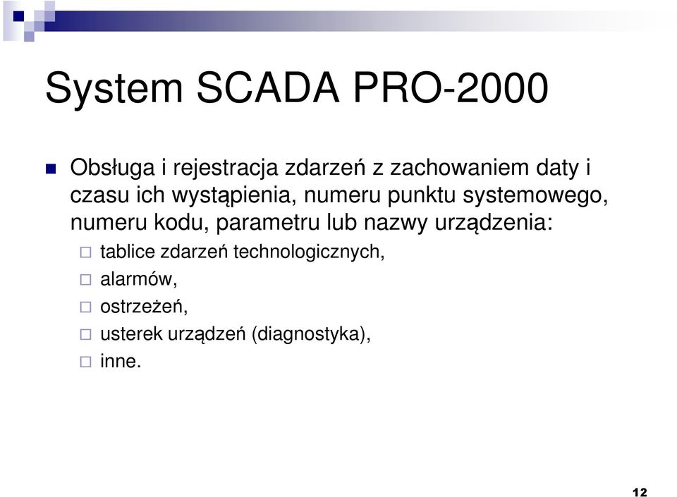 parametru lub nazwy urządzenia: tablice zdarzeń