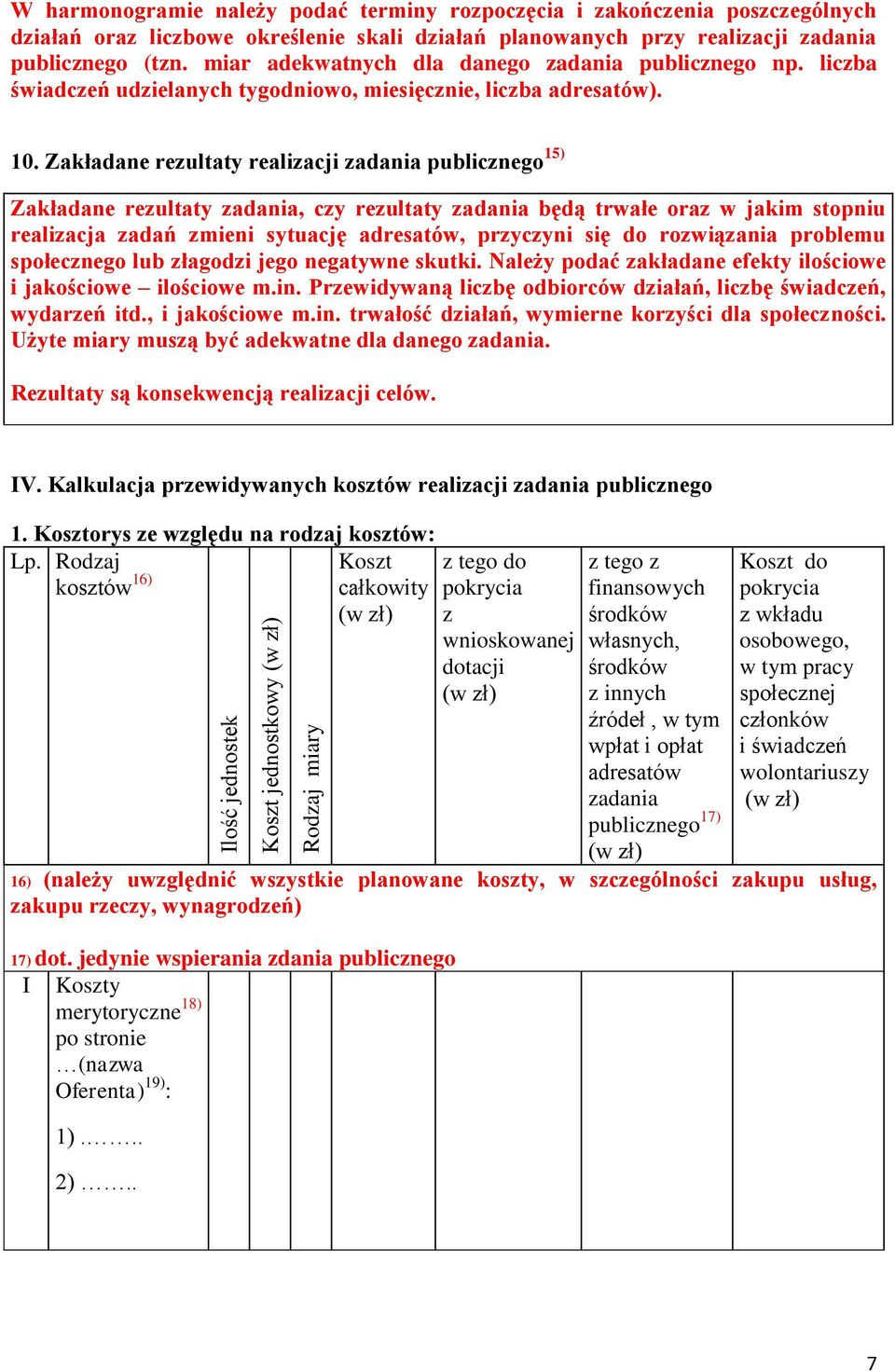 Zakładane rezultaty realizacji zadania publicznego 15) Zakładane rezultaty zadania, czy rezultaty zadania będą trwałe oraz w jakim stopniu realizacja zadań zmieni sytuację adresatów, przyczyni się do