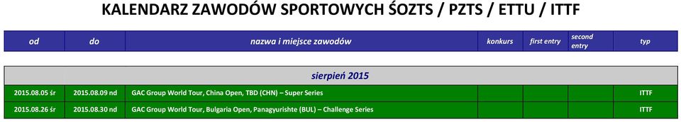 (CHN) Super Series ITTF 2015.08.
