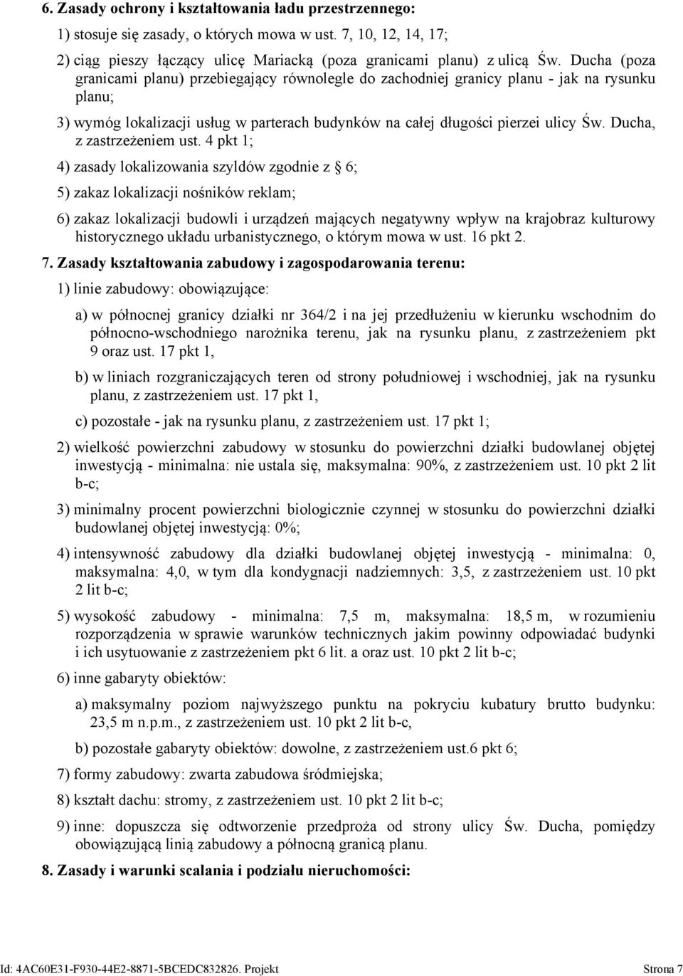 Ducha, z zastrzeżeniem ust.