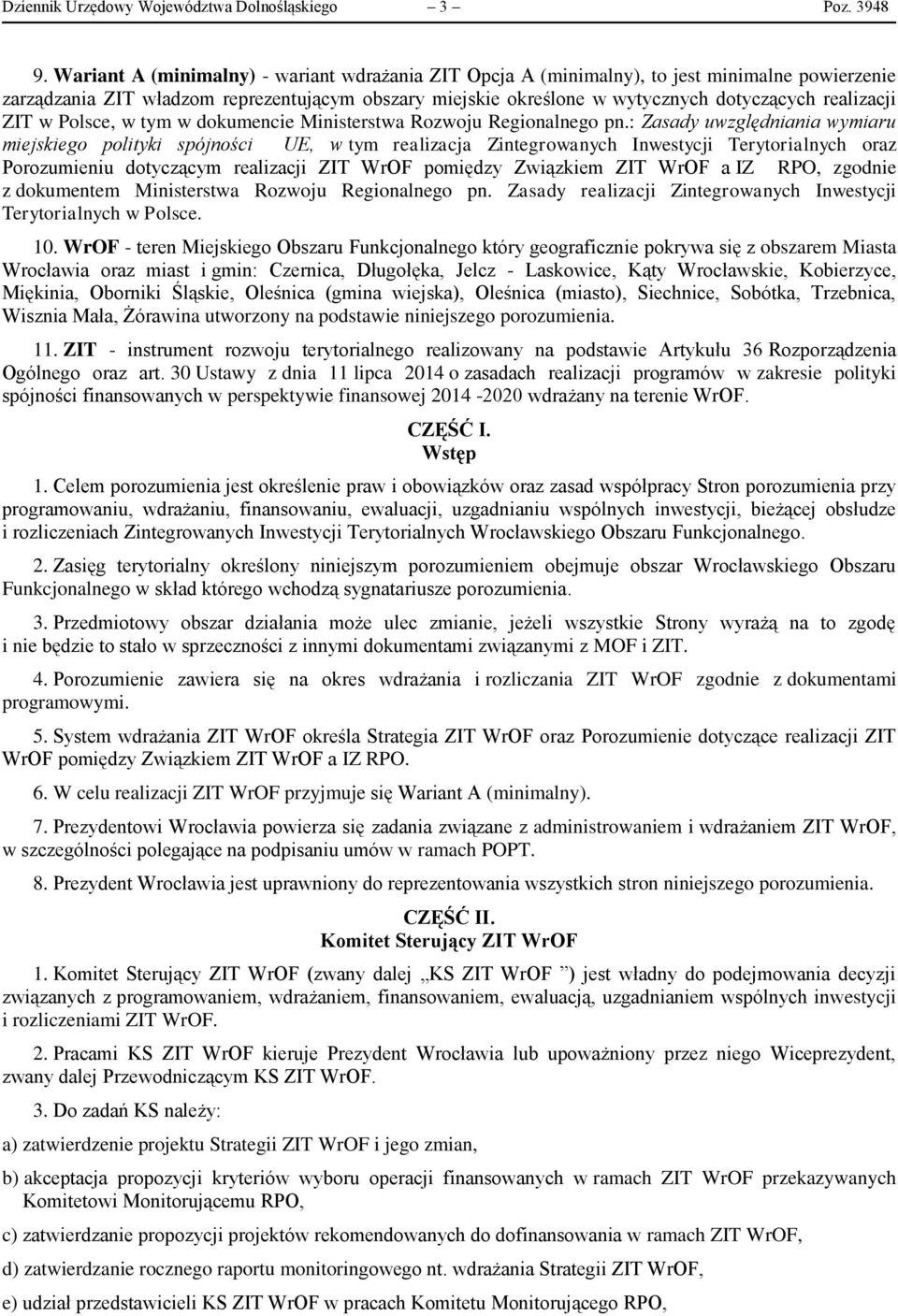 ZIT w Polsce, w tym w dokumencie Ministerstwa Rozwoju Regionalnego pn.