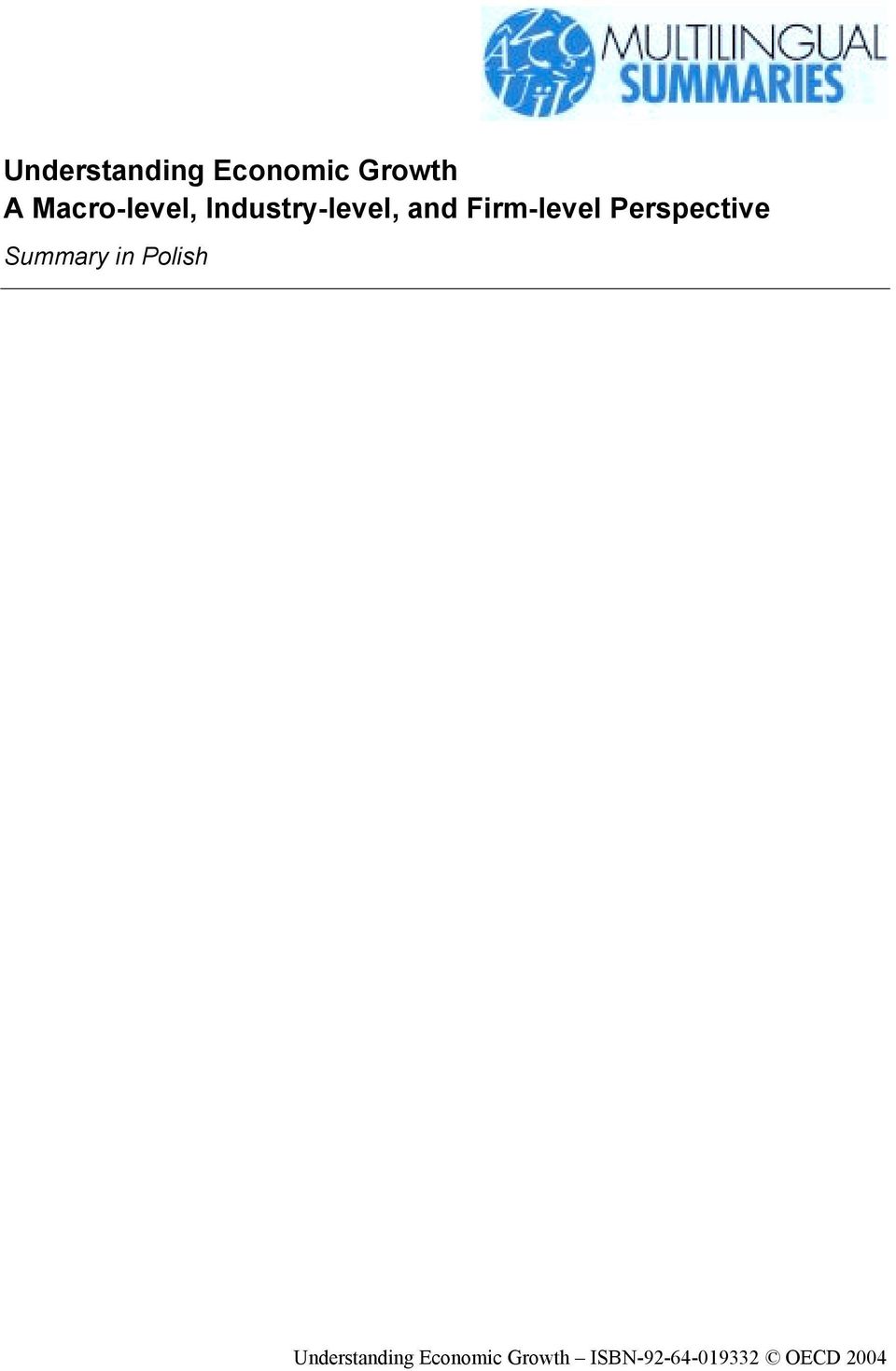 Firm-level Perspective Summary in Polish