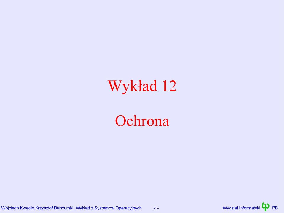 Wykład z Systemów