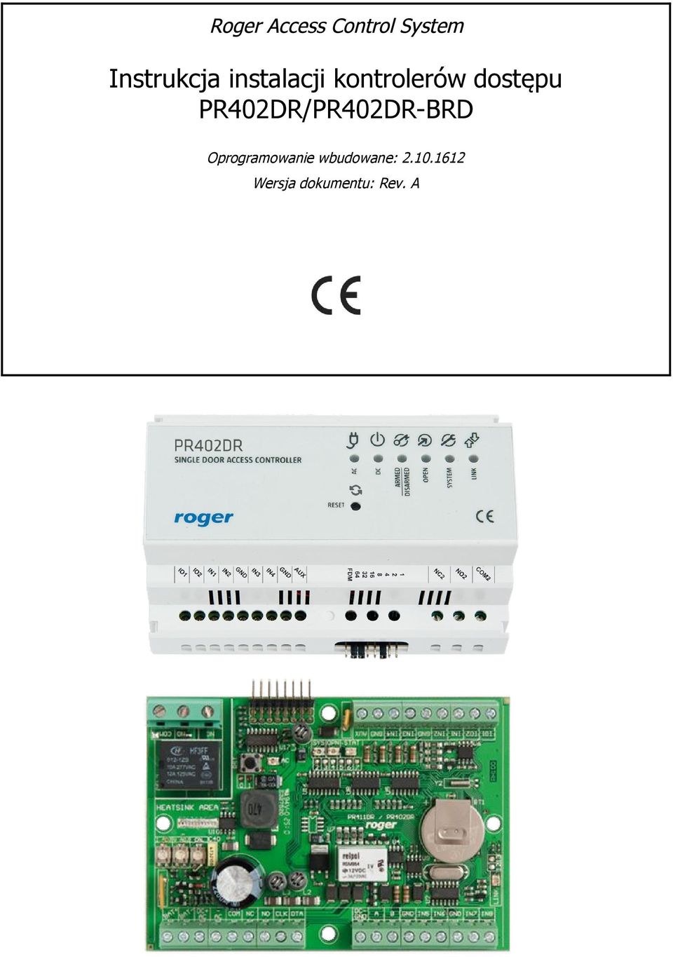 dostępu PR402DR/PR402DR-BRD