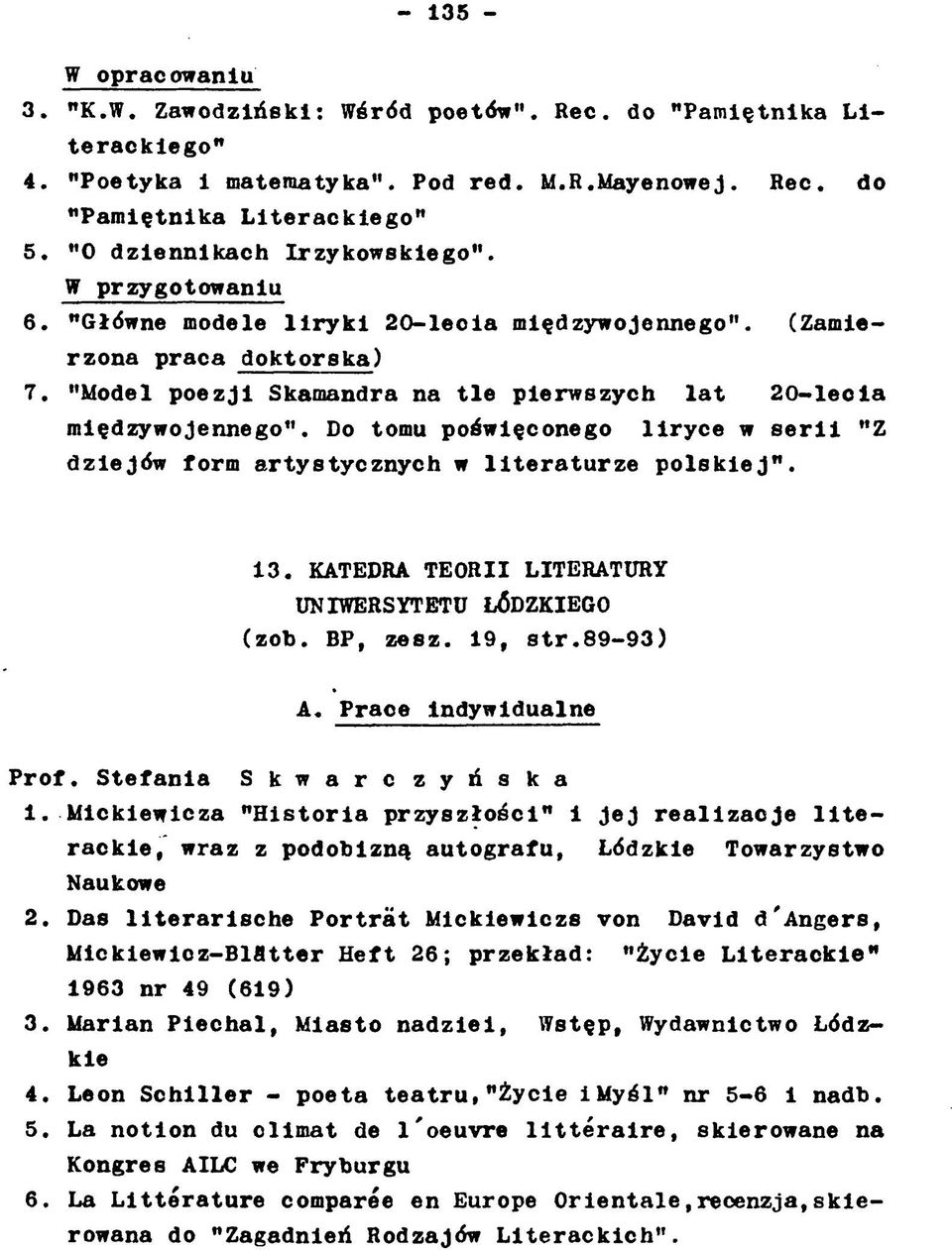 "Model p o e z ji Skamandra na t l e p ierw szy ch l a t 2 0 - l e c i a m iędzyw ojennego.