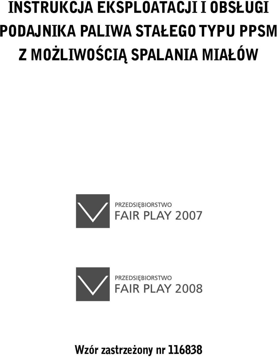 STAŁEGO TYPU PPSM Z MOŻLIWOŚCIĄ