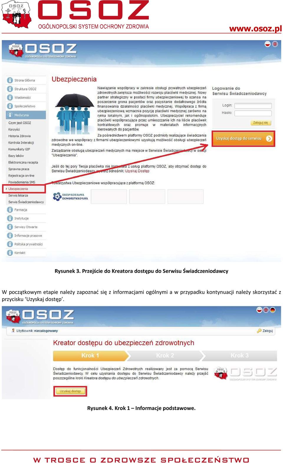 początkowym etapie należy zapoznać się z informacjami