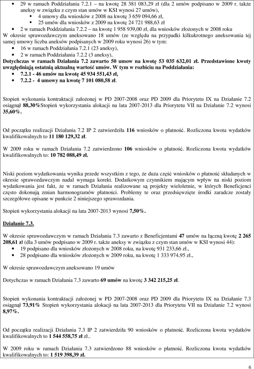 umów), 4 umowy dla wniosków z 20