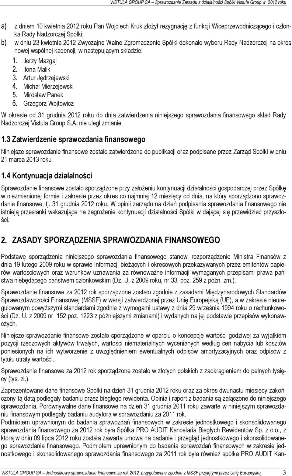 Ilona Malik 3. Artur Jędrzejewski 4. Michał Mierzejewski 5. Mirosław Panek 6.