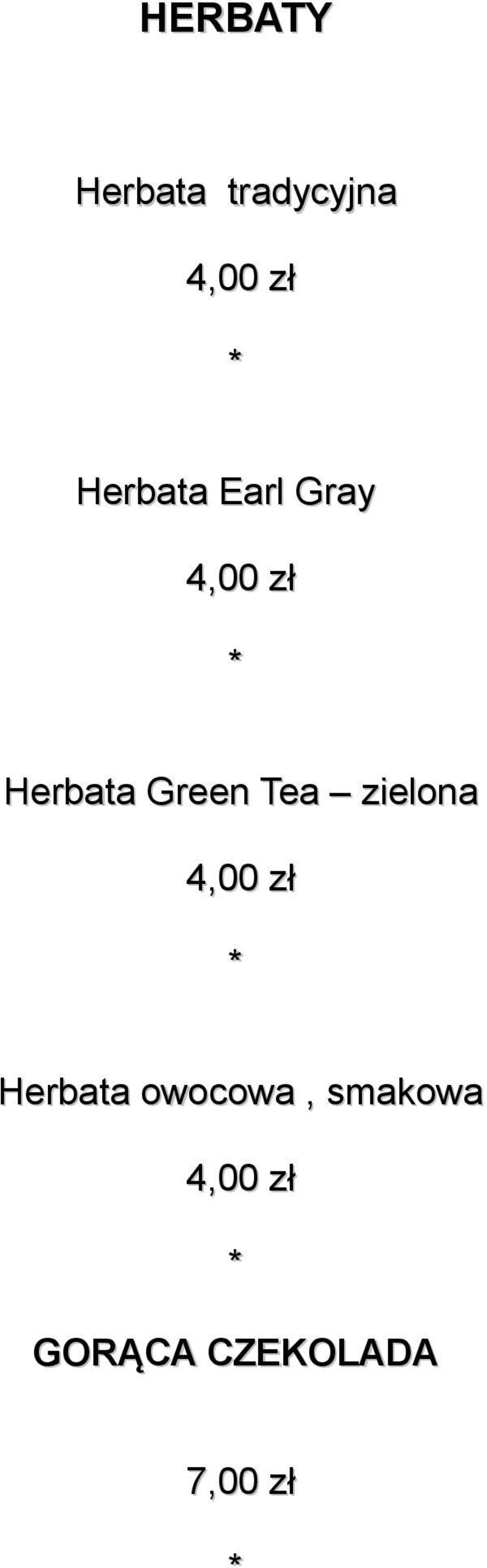 Green Tea zielona 4,00 zł Herbata