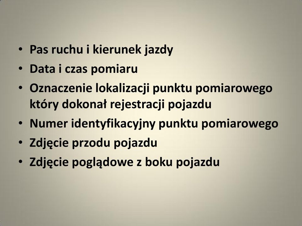 dokonał rejestracji pojazdu Numer identyfikacyjny