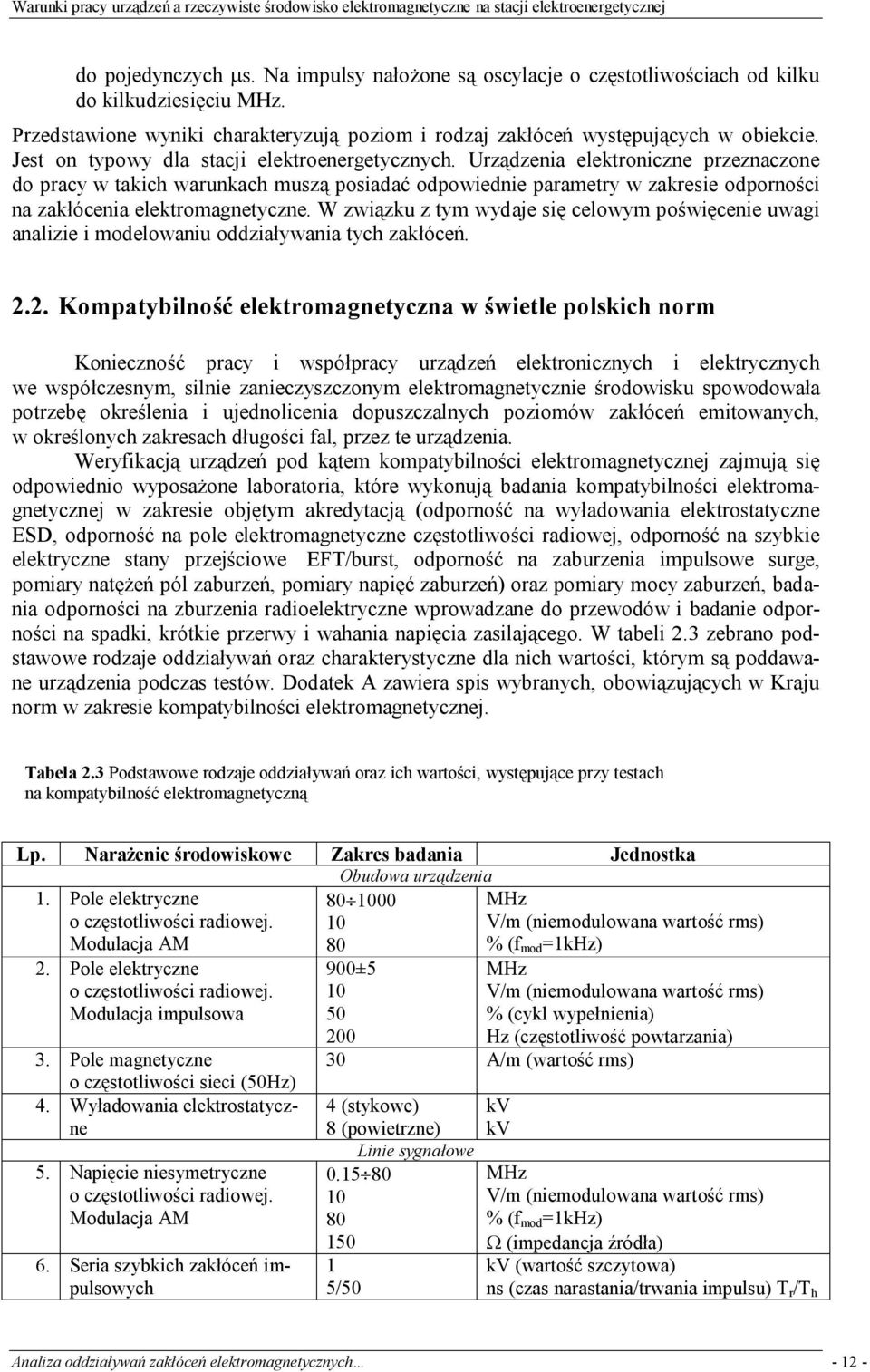 Jest on typowy dla stacji elektroenergetycznych.