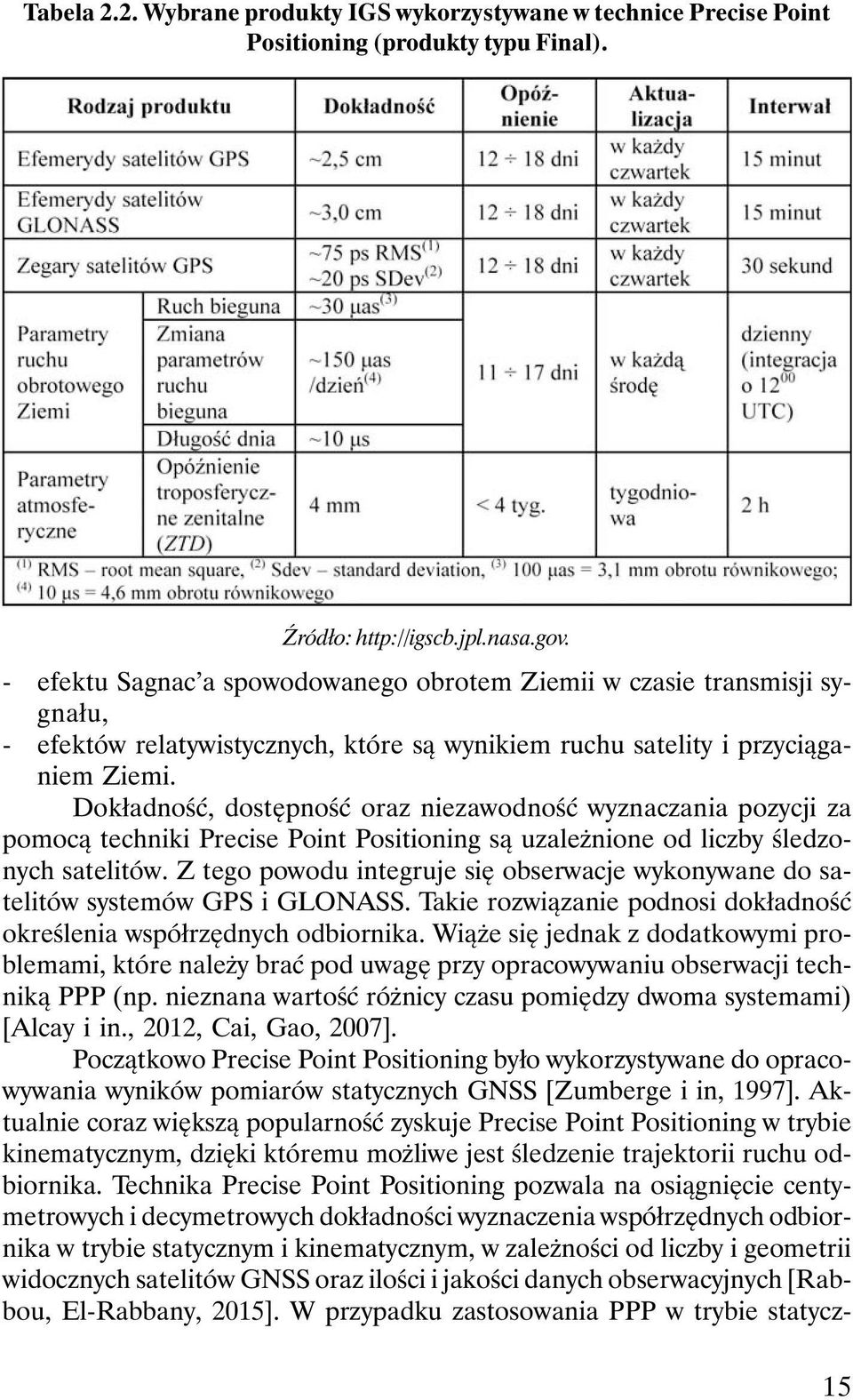 Dokładność, dostępność oraz niezawodność wyznaczania pozycji za pomocą techniki Precise Point Positioning są uzależnione od liczby śledzonych satelitów.