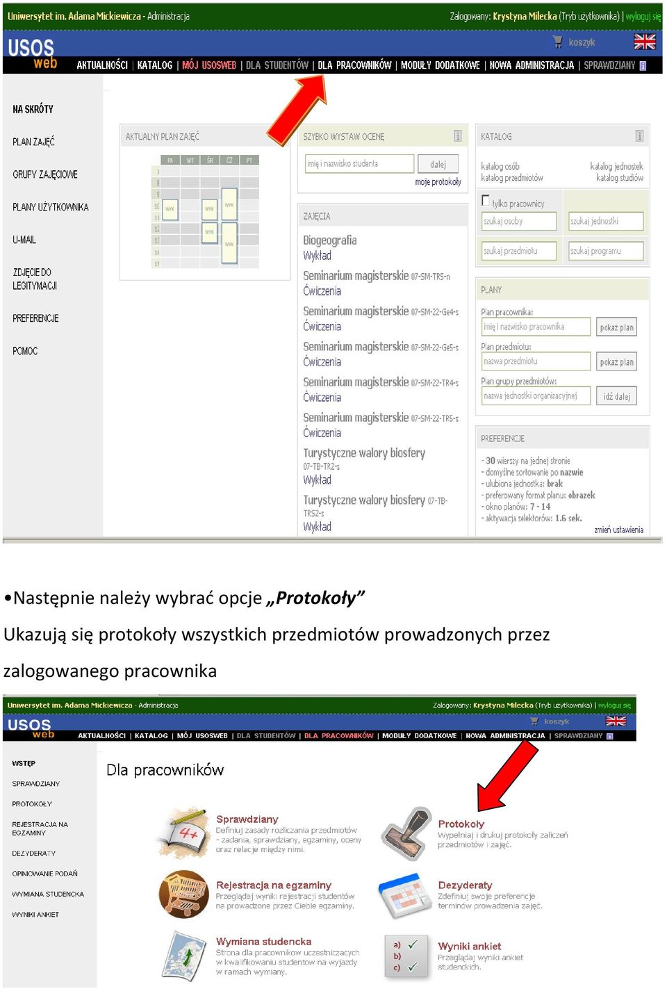 wszystkich przedmiotów