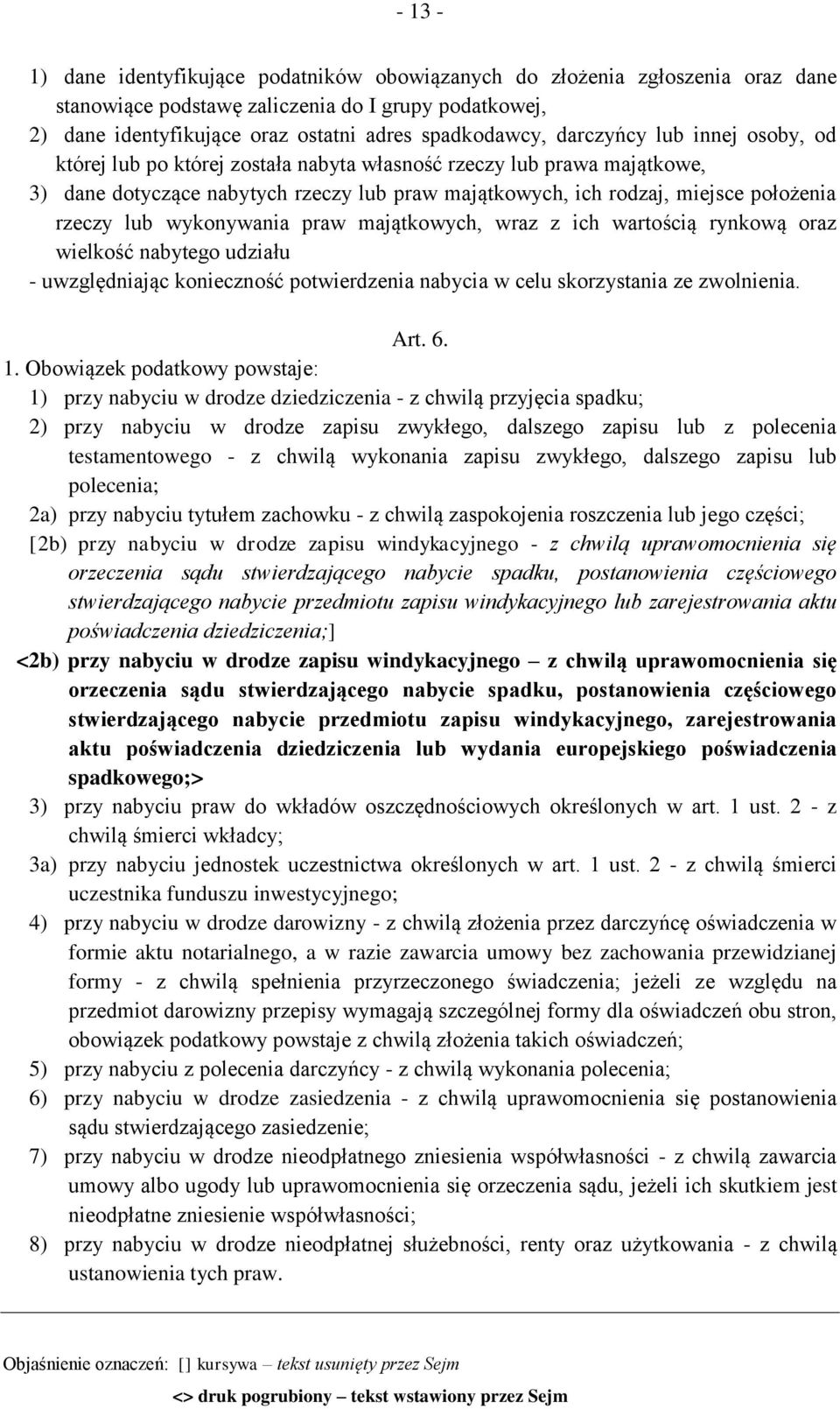 wykonywania praw majątkowych, wraz z ich wartością rynkową oraz wielkość nabytego udziału - uwzględniając konieczność potwierdzenia nabycia w celu skorzystania ze zwolnienia. Art. 6. 1.