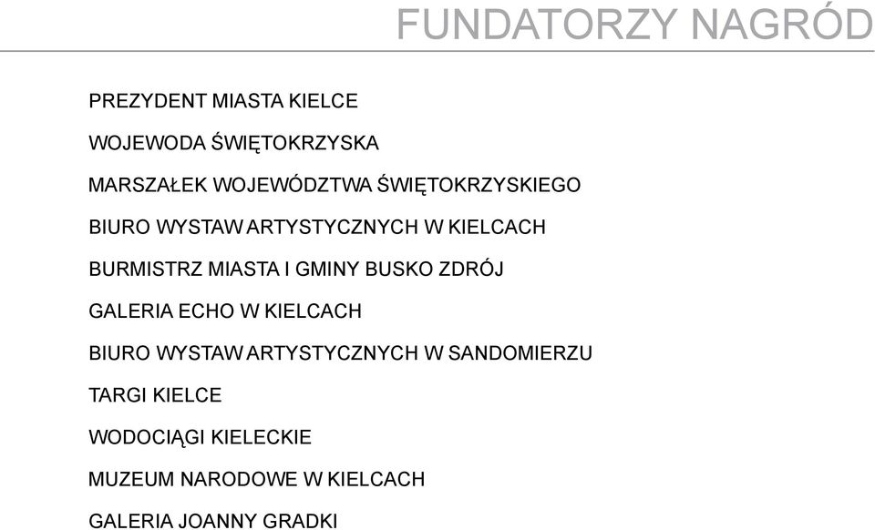 MIASTA I GMINY BUSKO ZDRÓJ GALERIA ECHO W KIELCACH BIURO WYSTAW ARTYSTYCZNYCH W