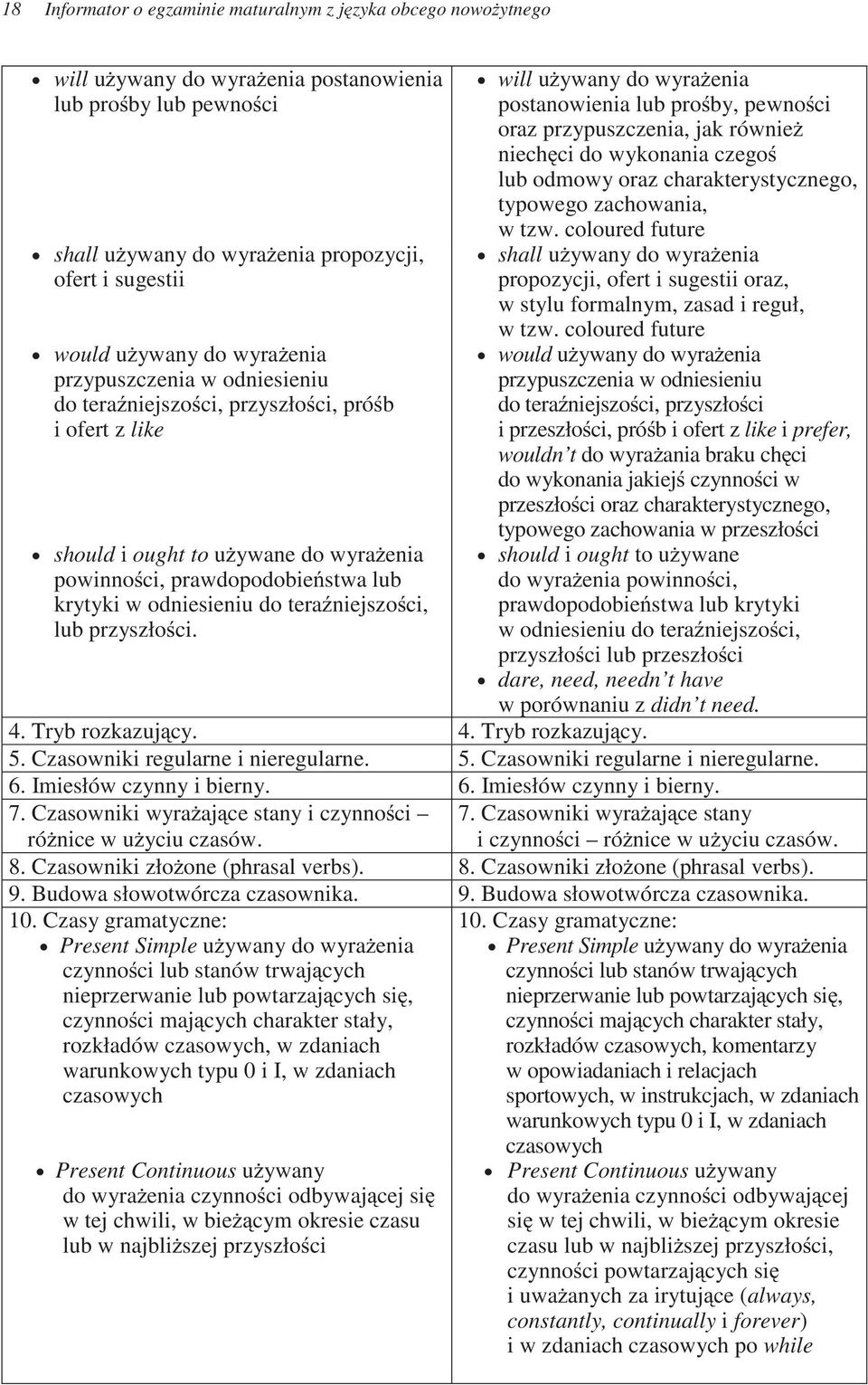 will u ywany do wyra enia postanowienia lub pro by, pewno ci oraz przypuszczenia, jak równie niech ci do wykonania czego lub odmowy oraz charakterystycznego, typowego zachowania, w tzw.