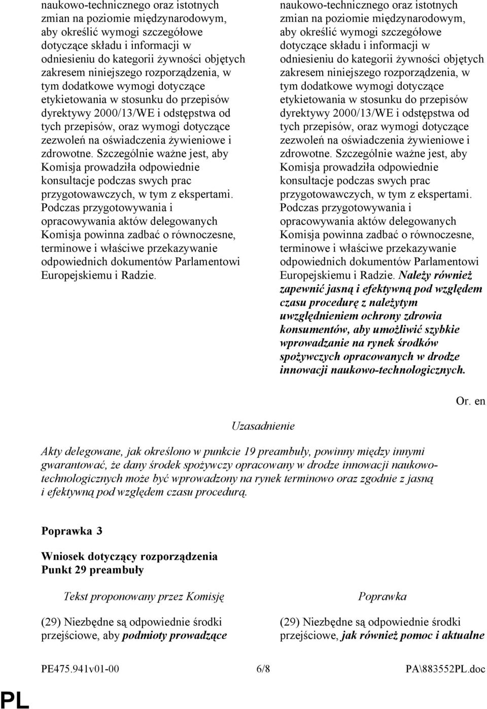 zdrowotne. Szczególnie ważne jest, aby Komisja prowadziła odpowiednie konsultacje podczas swych prac przygotowawczych, w tym z ekspertami.