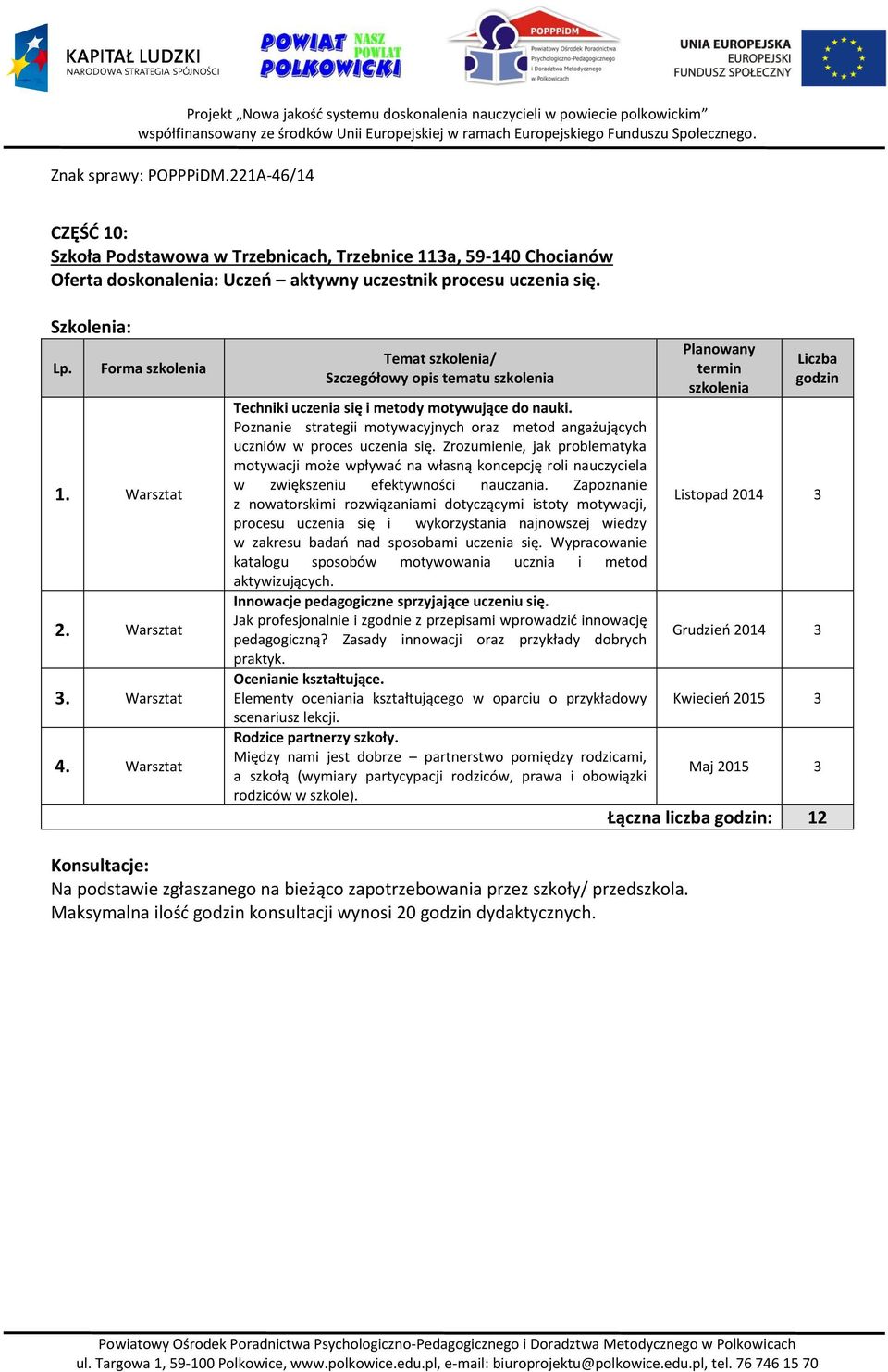 Poznanie strategii motywacyjnych oraz metod angażujących uczniów w proces uczenia się.