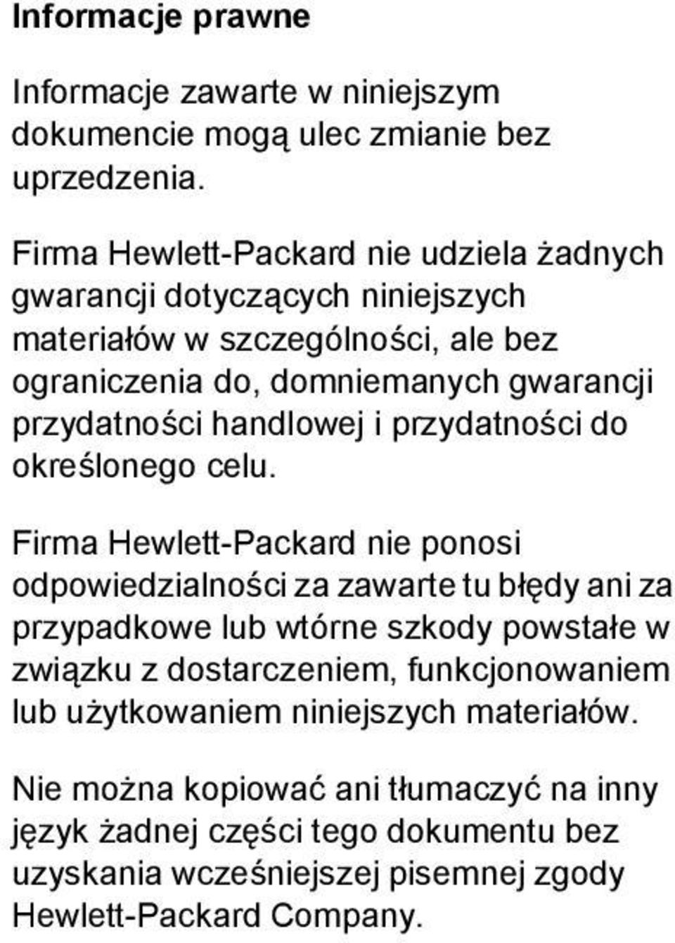 przydatności handlowej i przydatności do określonego celu.