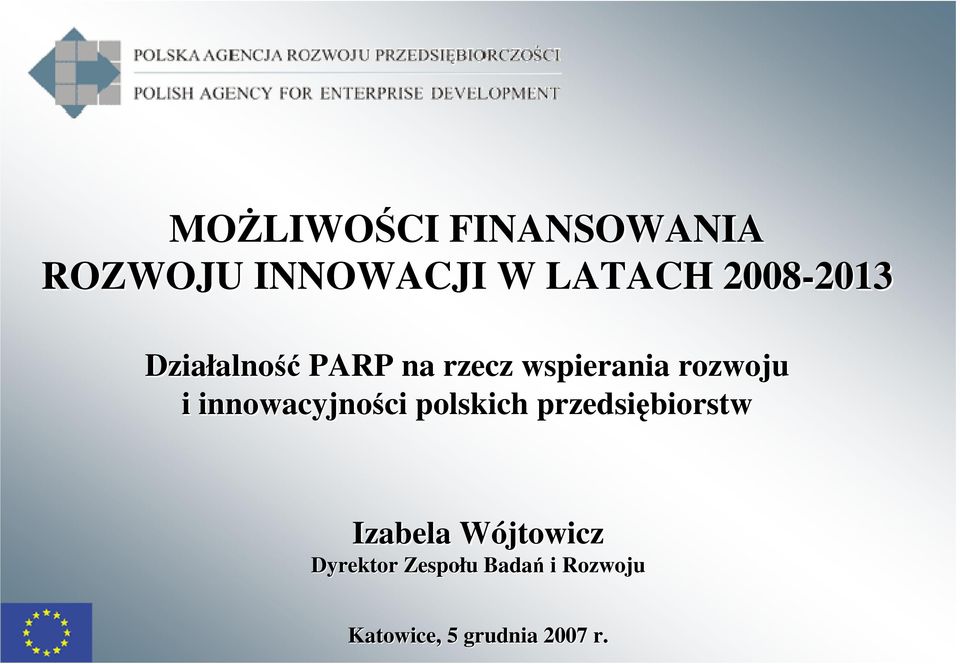 rozwoju i innowacyjności ci polskich przedsiębiorstw Izabela