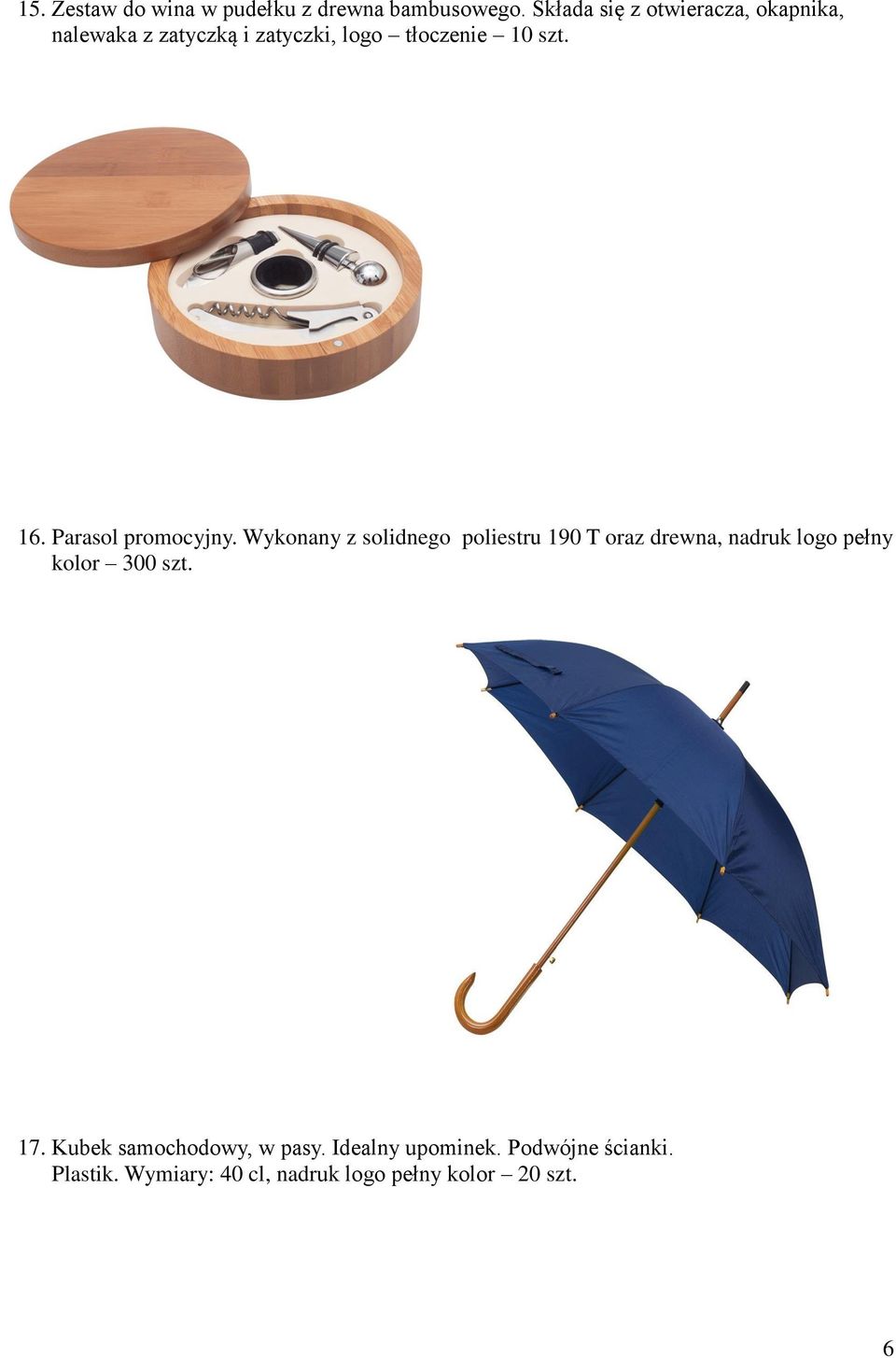 Parasol promocyjny.