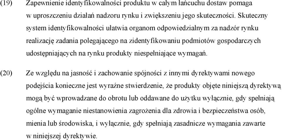 niespełniające wymagań.